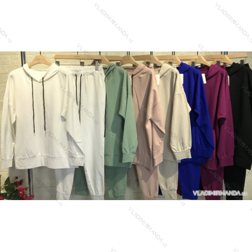 Súprava tepláky a mikina dlhý rukáv dámska (S/M ONE SIZE) TALIANSKA MÓDA IMPGM239478
