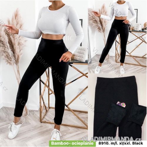 Legíny zateplené bambusové dlhé dámske (M/L-XL/2XL) TURECKÁ MÓDA TMWL238910