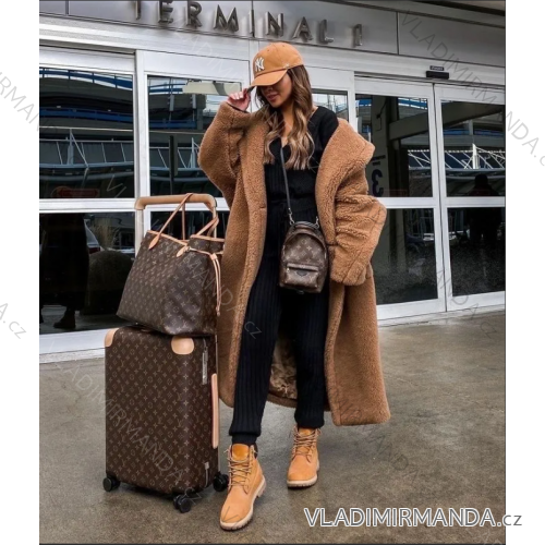 Kabát dlhý rukáv dámsky (S/M ONE SIZE) TALIANSKA MÓDA IMPLP2390440215