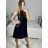 Šaty elegantné trblietavé s flitrami bez rukávov dámske (S/M ONE SIZE) TALIANSKA MóDA IMM23M84269
