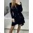 Šaty elegantné flitrové dlhý rukáv dámske (S/M ONE SIZE) TALIANSKA MóDA IMM23M4116