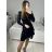 Šaty elegantné flitrové dlhý rukáv dámske (S/M ONE SIZE) TALIANSKA MóDA IMM23M4116