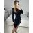 Šaty elegantné flitrové dlhý rukáv dámske (S/M ONE SIZE) TALIANSKA MóDA IMM23M4116