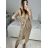Šaty elegantné flitrové dlhý rukáv dámske (S/M ONE SIZE) TALIANSKA MóDA IMM23M5114/DU S/M červená
