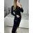 Šaty elegantné flitrové dlhý rukáv dámske (S/M ONE SIZE) TALIANSKA MóDA IMM23M5114/DU S/M červená