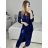 Šaty elegantné flitrové dlhý rukáv dámske (S/M ONE SIZE) TALIANSKA MóDA IMM23M5114/DU S/M červená