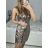 Šaty flitrové spoločenské na ramienka dámske (S/M ONE SIZE) TALIANSKA MÓDA IMWGB234162/DUR čierna S/M