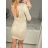 Šaty elegantné trblietavé s flitrami dlhý rukáv dámske (S/M ONE SIZE) TALIANSKA MÓDA IMWGB234057