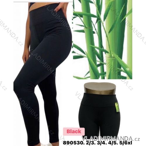 Legíny dlhé zateplené bambusové dámske nadrozmer (2XL/3XL-5XL/6XL) TURECKÁ MÓDA TMWL23890530