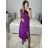Šaty dlhé spoločenské bez rukávu dámske (S/M ONE SIZE) TALIANSKA MODA IM323141/DU S/M fuchsiová
