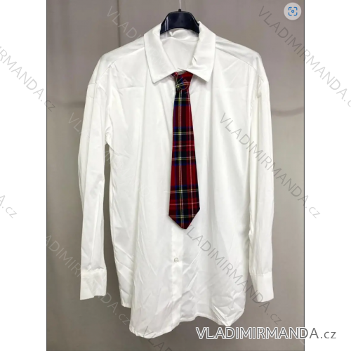 Košeľa s kravatou dlhý rukáv dámska (S/M ONE SIZE) TALIANSKA MÓDA IMPLP2356220125