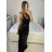 Šaty dlhé spoločenské flitrové dlhé na ramienka dámske (S/M ONE SIZE) TALIANSKA MODA IMM23M24589