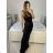 Šaty dlhé spoločenské flitrové dlhé na ramienka dámske (S/M ONE SIZE) TALIANSKA MODA IMM23M24589