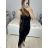 Šaty dlhé elegantné na ramienka dámske (S/M ONE SIZE) TALIANSKA MODA IM323VIOLA/DUR biela S/M
