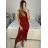 Šaty dlhé elegantné na ramienka dámske (S/M ONE SIZE) TALIANSKA MODA IM323VIOLA/DUR biela S/M