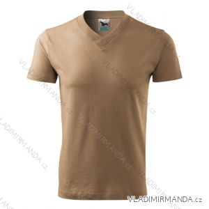 Tričko v-neck krátky rukáv unisex (s-xxl) reklamný textil 102A