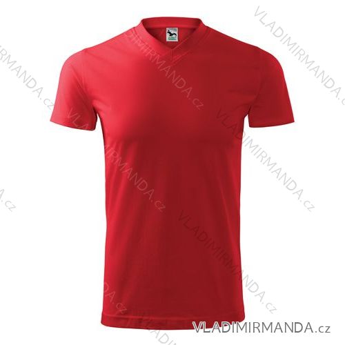 Tričko heavy v-neck krátky rukáv unisex nadrozmerné (xxxl) reklamný textil 111/1