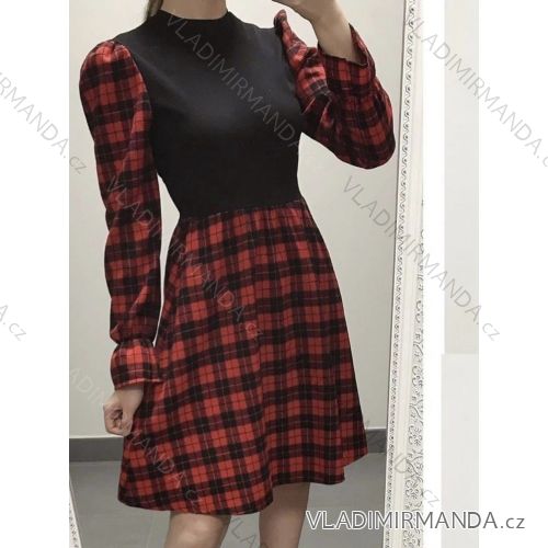 Šaty vianočné dlhý rukáv dámske (S/M ONE SIZE) TALIANSKA MÓDA IMHMS23072