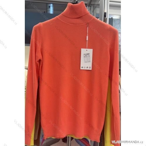 Sveter úpletový rolák dlhý rukáv dámsky (S/M ONE SIZE) TALIANSKA MODA IMHMS23094