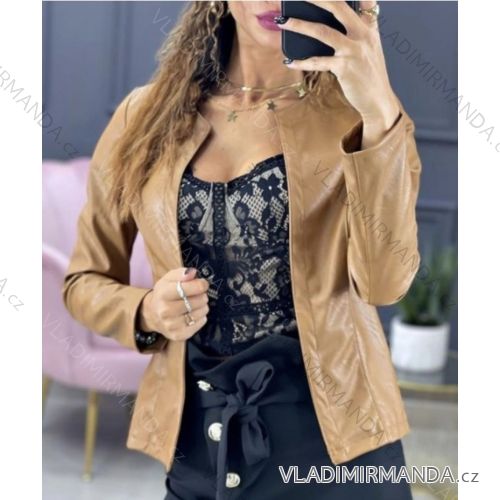 Bunda koženková dámska (S-XL) TALIANSKA MÓDA IMHMS23099