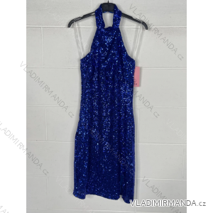 Šaty elegantné trblietavé bez rukávov dámske (S/M ONE SIZE) TALIANSKA MÓDA IMPBB23A12499