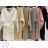 Šaty elegantné úpletové dlhý rukáv dámske (S/M ONE SIZE) TALIANSKA MÓDA IMWAE234725