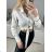 Košeľa croptop so zaväzovaním dlhý rukáv dámska (S/M ONE SIZE) TALIANSKA MÓDA IMWAA233873