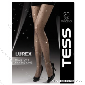 Pančuchové nohavice silonky dámske lurex 20DEN FRANCESCA (158-180) TESS TES23FRANCESCA