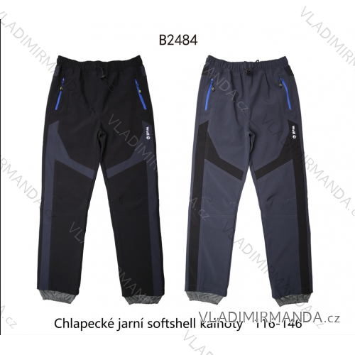 Nohavice softshellové detské chlapčenské (116-146) WOLF B2484