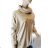 Tunika teplá dlouhý rukáv dámská nadrozměr (XL/2XL ONE SIZE) ITALSKá MóDA IM424004/DR XL/2XL čierna