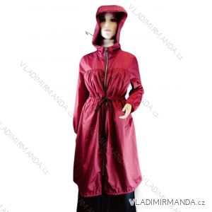 Bunda na zips s kapucňou dlhý rukáv dámska nadrozmer (2XL/3XL ONE SIZE) TALIANSKA MóDA IM423852