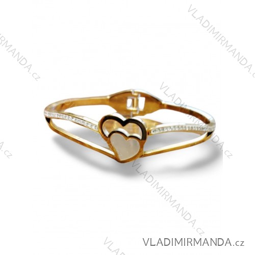 Náramok oceľový dievčenské a dámsky (ONE SIZE) BIŽUTÉRIA BIZ24250160/DR zlatá 1