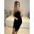 Šaty elegantné zamatové bez rukávu dámske (S/M ONE SIZE) TALIANSKA MÓDA IMPMD2331459