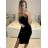 Šaty elegantné zamatové bez rukávu dámske (S/M ONE SIZE) TALIANSKA MÓDA IMPMD2331459