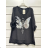 Tunika oversize 3/4 dlhý rukáv dámska (S/M ONE SIZE) TALIANSKA MÓDA IMPSH2423606A