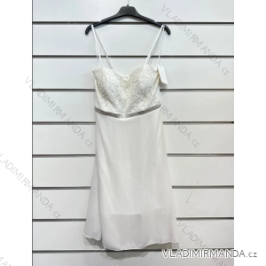 Šaty krátke spoločenské na ramienka dámske (S/M ONE SIZE) TALIANSKA MÓDA IMPSH24985