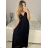 Šaty dlhé elegantné s flitrami na ramienka dámske (S/M ONE SIZE) TALIANSKA MÓDA IMPMD2329861C