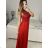 Šaty dlhé elegantné s flitrami na ramienka dámske (S/M ONE SIZE) TALIANSKA MÓDA IMPMD2329861C