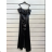 Šaty dlhé spoločenské na ramienka dámske (S/M ONE SIZE) TALIANSKA MÓDA IMPSH245400 modrá S/M