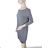 Šaty klasik teplé dlhý rukáv dámske (S/M ONE SIZE) TALIANSKA MÓDA IMD22781A/DR S/M hnedá