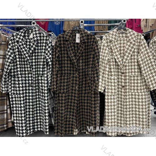 Kabát flaušový dámsky (S/M ONE SIZE) TALIANSKA MÓDA IMWD234571