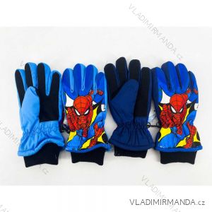 Rukavice lyžiarske prstové spiderman detské chlapčenské (3-8 rokov) SETINO SP-A-GLOVES-212