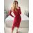 Šaty elegantné flitrové dlhý rukáv dámske (S/M ONE SIZE) TALIANSKA MóDA IMM23M30557