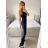 Šaty spoločenské dlhé trblietavé na ramienka dámske (S/M ONE SIZE) TALIANSKA MODA IMM23M51395/DU -   tyrkysová -   S / M