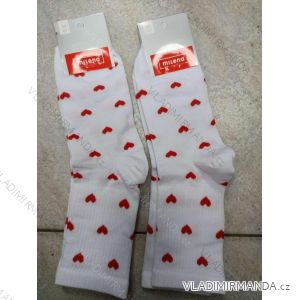 Ponožky valentínske veselé slabé dámske srdce (37-41) POLSKÁ MÓDA DPP24004