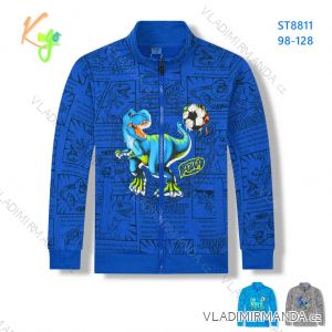 Mikina na zips dlhý rukáv chlapčenská detská (98-128) KUGO ST8811