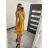 Šaty elegantné letné bez rukávov dámske (S/M/L ONE SIZE) TALIANSKA MÓDA IMHMS23NELA/DU - Farba   oranžová - veľkosť   M / L