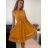 Šaty elegantné letné bez rukávov dámske (S/M/L ONE SIZE) TALIANSKA MÓDA IMHMS23NELA/DU - Farba   oranžová - veľkosť   M / L