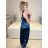 Šaty dlhé spoločenské na ramienka dámske (S/M ONE SIZE) TALIANSKA MODA IM3236537