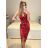 Šaty dlouhé společenské na ramínka dámské (S/M ONE SIZE) ITALSKá MODA IM3236537/DU S/M čierna